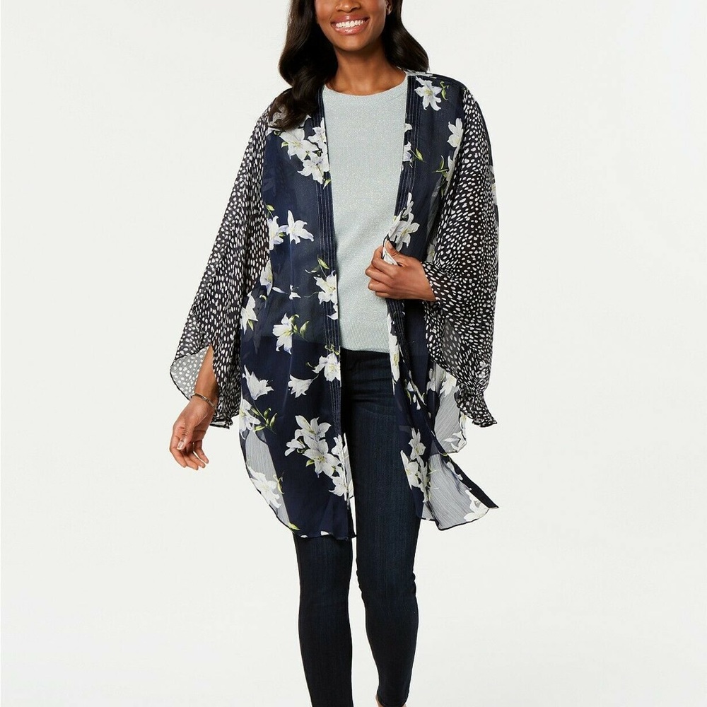 Floral Print kimono Topper